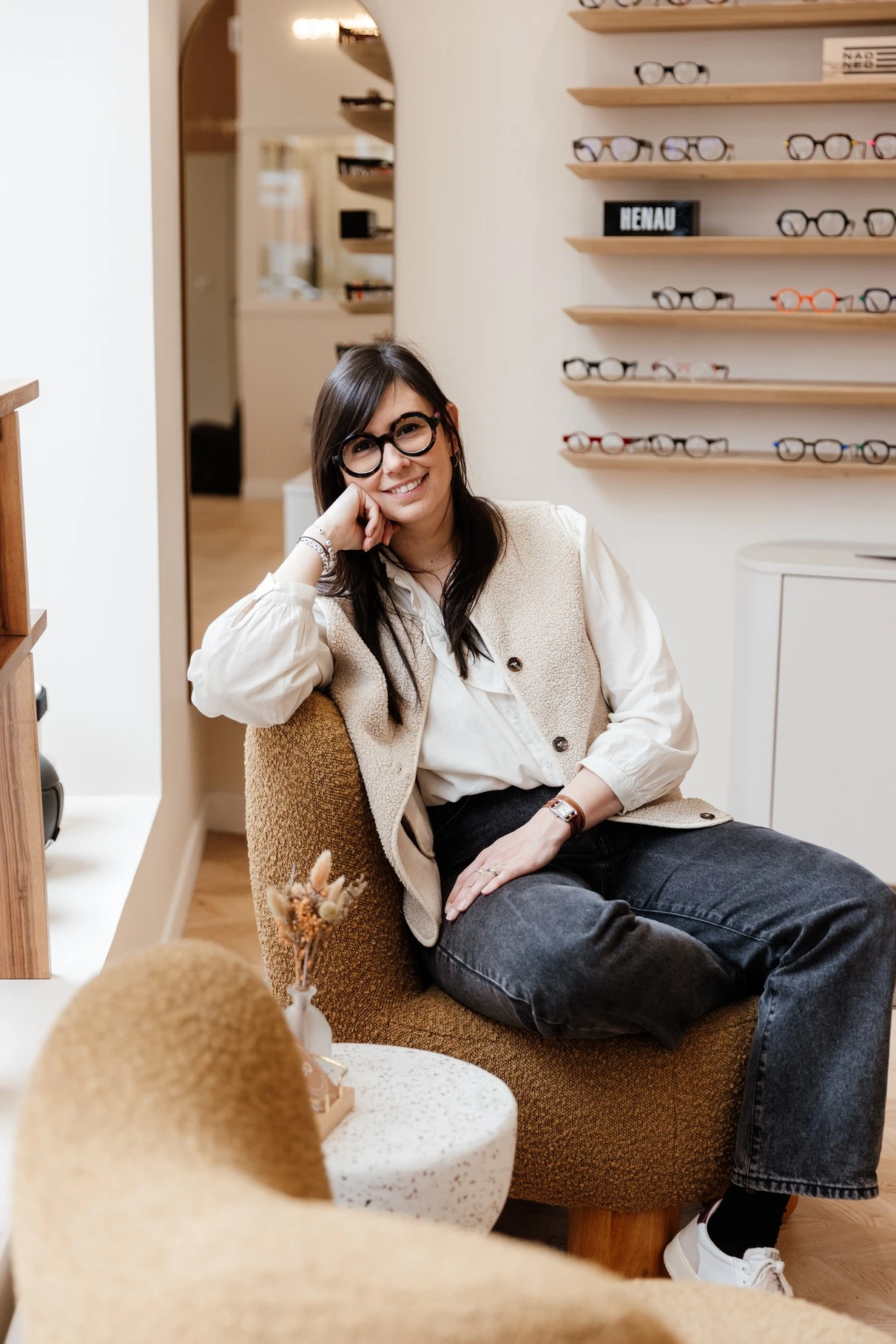 Margot Chavatte propriétaire de la boutique Optique Saint Maur à Lille